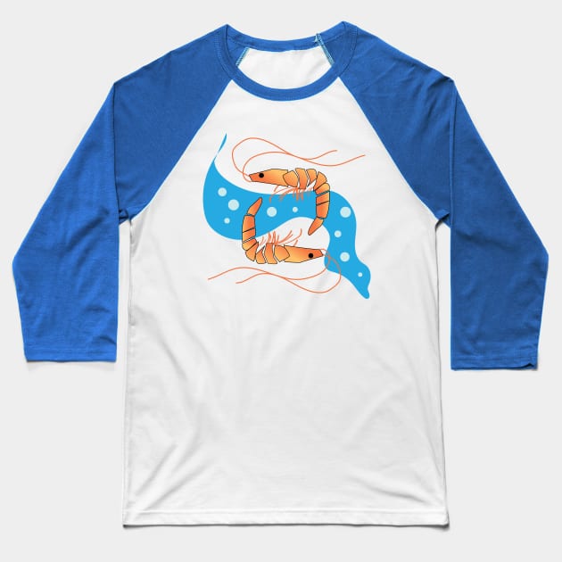 Shrimp Baseball T-Shirt by Sassifrassically's  'Swasome Shop